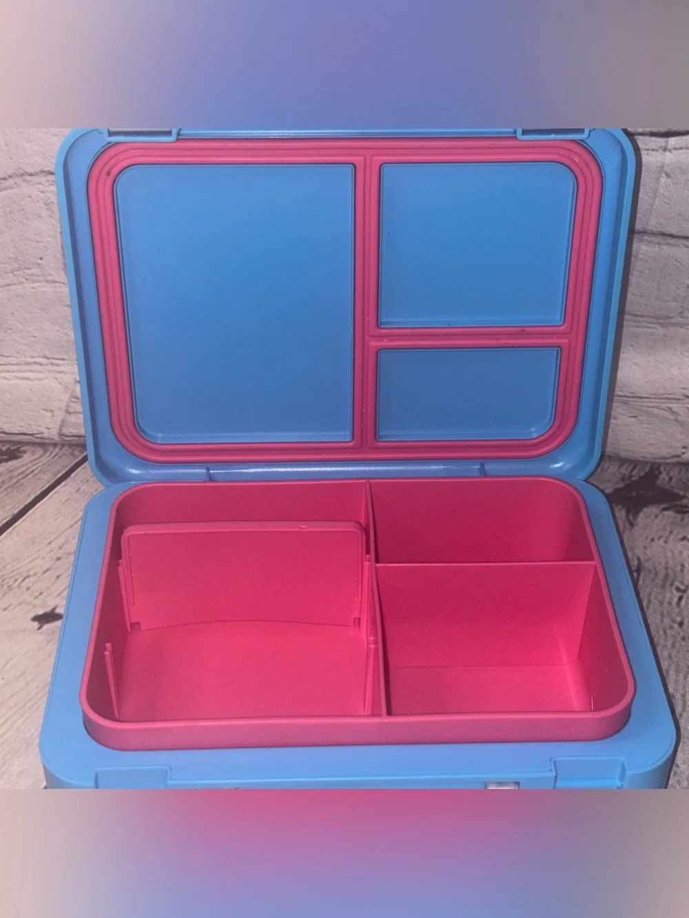 Mr Beast Feastables World's Coolest Lunch Box Collectible BPA Free Blue Pink